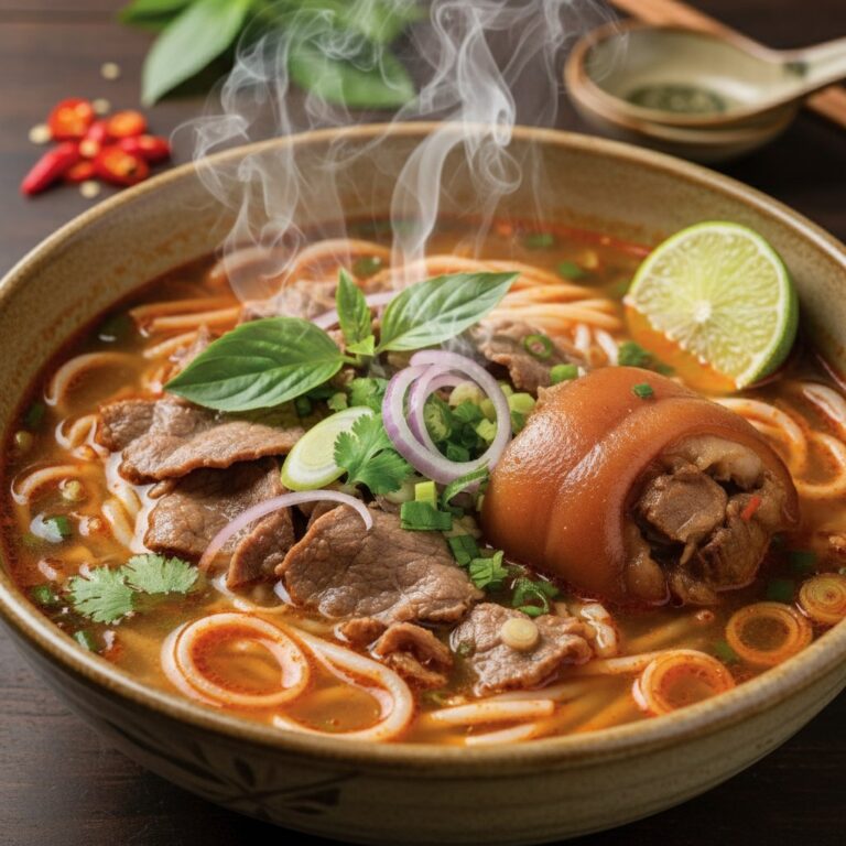 Featured image for Bún Bò Huế: Khám Phá Hương Vị Cay Nồng, Đậm Đà Của Đặc Sản Cố Đô