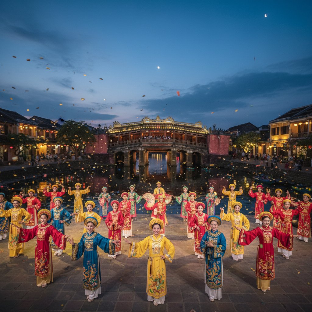 Featured image for Show Ký ức Hội An: Khám phá Trái tim Văn hóa Phố cổ qua Đại cảnh Biểu diễn Độc đáo